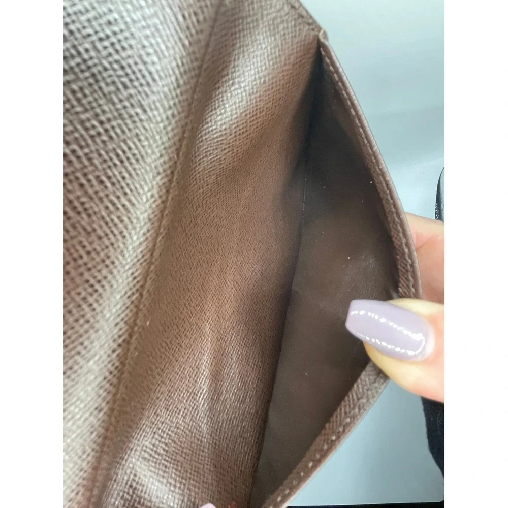 Louis Vuitton Damier Ebene Koala Wallet Brown Coated Canvas Made in France#846 - Picture 12 of 14